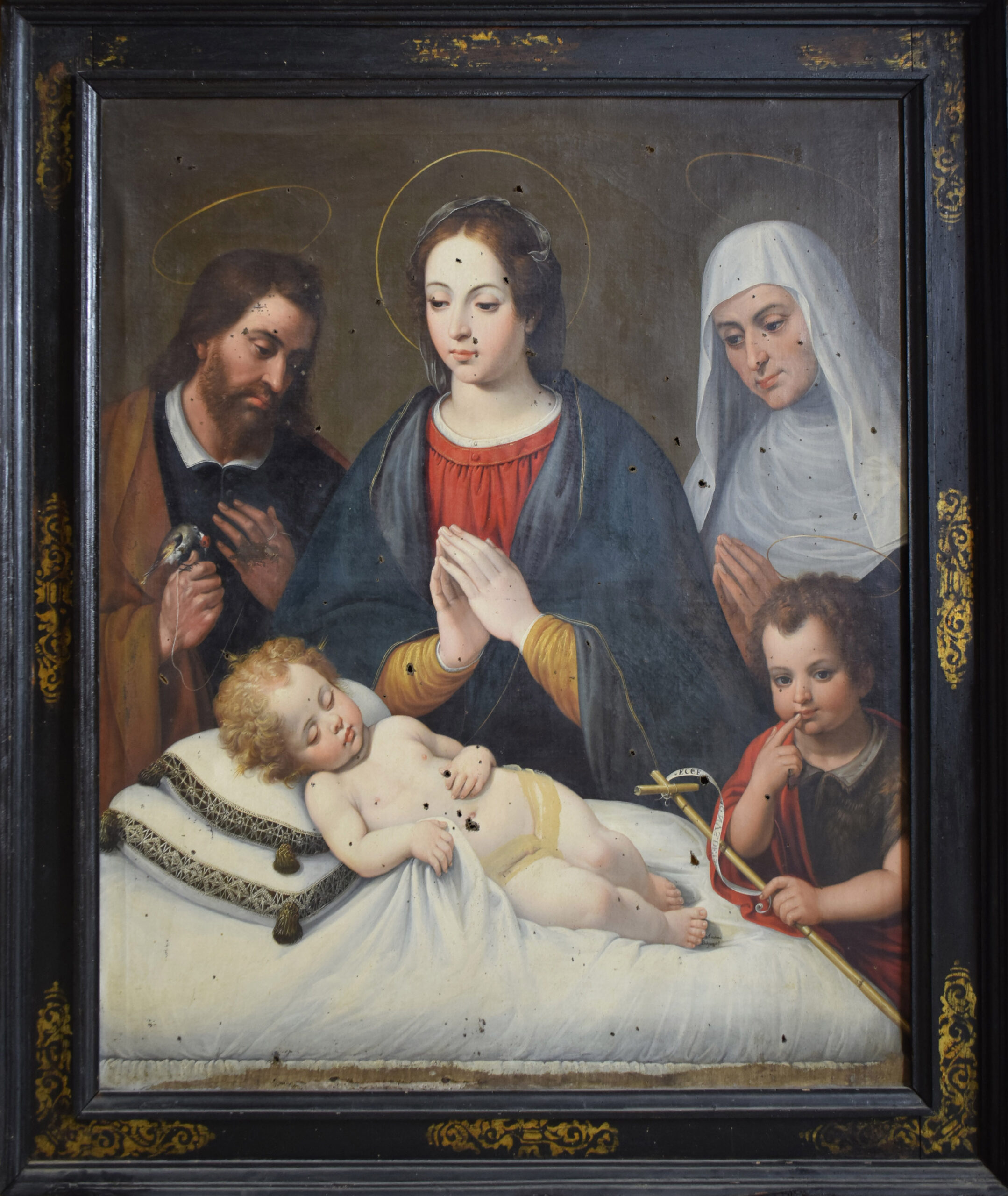 obra salón del trono - Sagrada Familia con Santa Ana y San Juanito